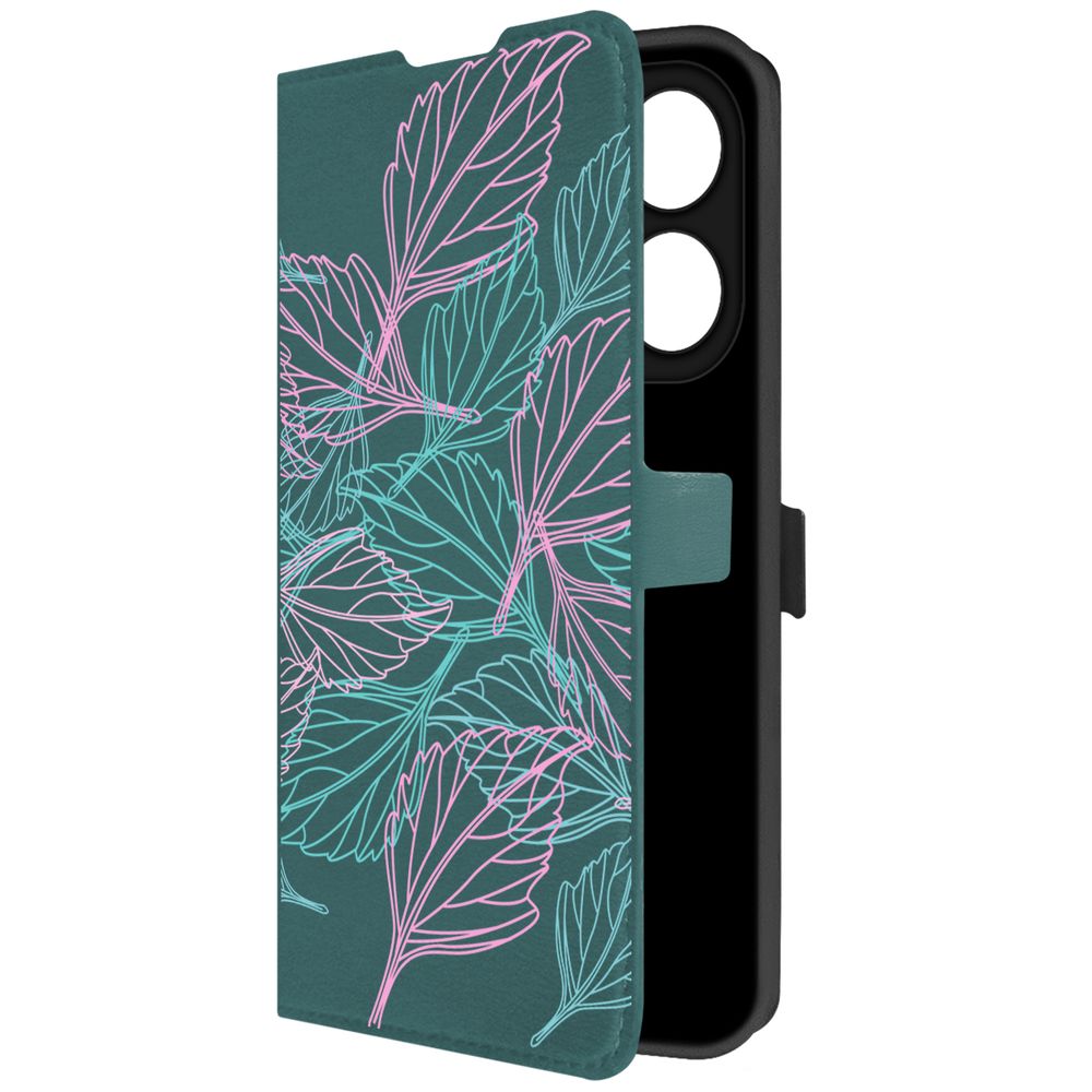 Чехол-книжка Krutoff Eco Book для TECNO Spark 20 Pro Листья паттерн (зелёный опал), Зеленый
Чехол-книжка Krutoff Eco Book для TECNO Spark 20 Pro Листья паттерн (зелёный опал), Зеленый