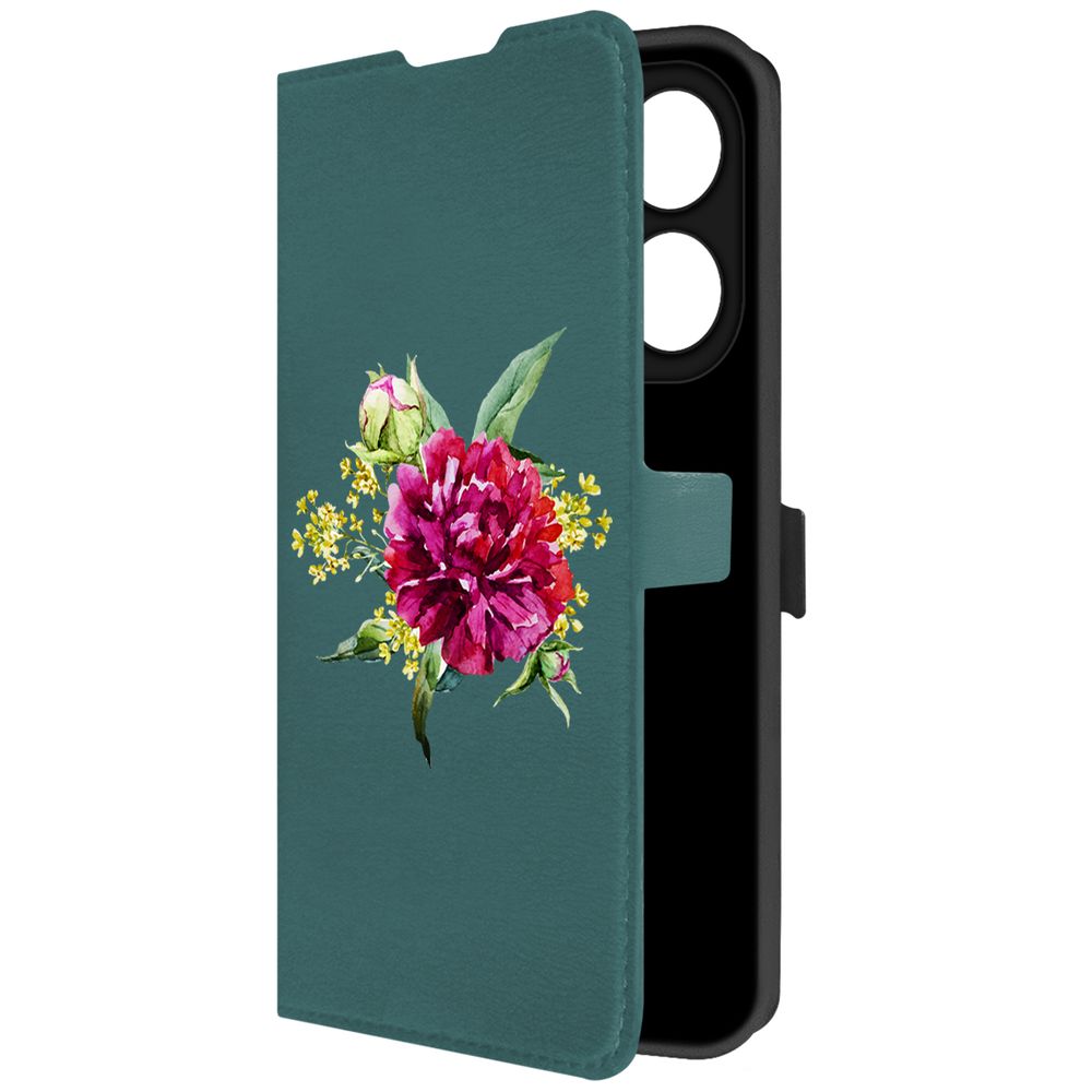 Чехол-книжка Krutoff Eco Book для TECNO Spark 20 Pro Цветочная акварель (зелёный опал), Зеленый
Чехол-книжка Krutoff Eco Book для TECNO Spark 20 Pro Цветочная акварель (зелёный опал), Зеленый