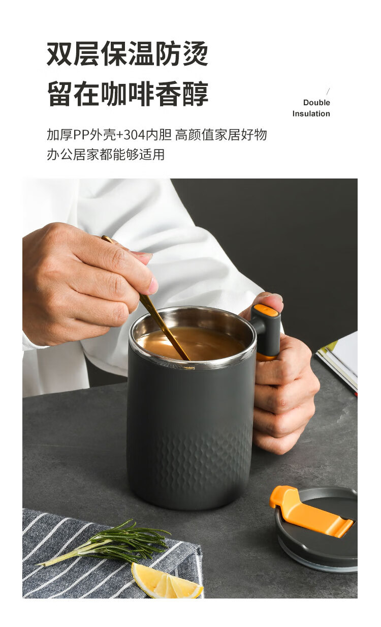 Кружка с крышкой двухслойная из нержавеющей стали серая 450 мл
Кружка с крышкой двухслойная из нержавеющей стали серая 450 мл