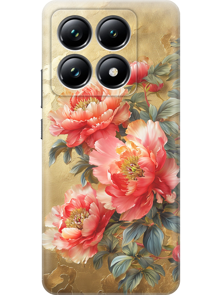 Силиконовый чехол на Xiaomi 14T Pro с принтом "Винтажные пионы", Прозрачный;зеленый;золотистый;красный, 785979023
Силиконовый чехол на Xiaomi 14T Pro с принтом "Винтажные пионы", Прозрачный;зеленый;золотистый;красный, 785979023