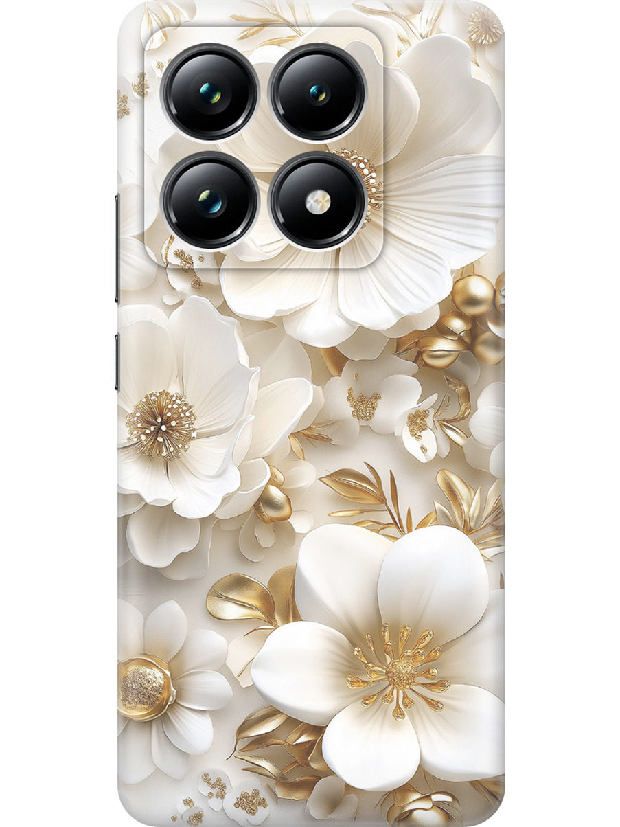 Силиконовый чехол на Xiaomi 14T Pro с принтом "Золото на белых цветах", Прозрачный;белый;золотистый, 785979024
Силиконовый чехол на Xiaomi 14T Pro с принтом "Золото на белых цветах", Прозрачный;белый;золотистый, 785979024