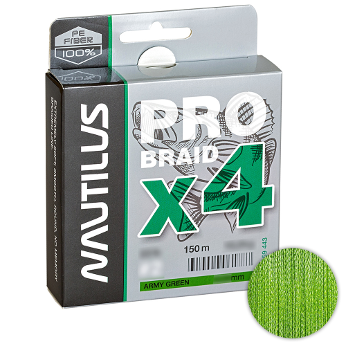 Шнур Nautilus Pro Braid X4 150м. 0.09мм. Army Green, Зеленый, Nautilus Pro Braid X4 150м. 0.09мм. Army Green
Шнур Nautilus Pro Braid X4 150м. 0.09мм. Army Green, Зеленый, Nautilus Pro Braid X4 150м. 0.09мм. Army Green