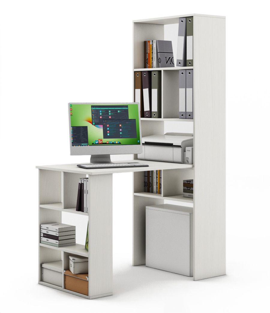 Стеллаж Феликс-4 + стол Феликс-5-Белый, Стол-стеллаж Феликс-45
Стеллаж Феликс-4 + стол Феликс-5-Белый, Стол-стеллаж Феликс-45