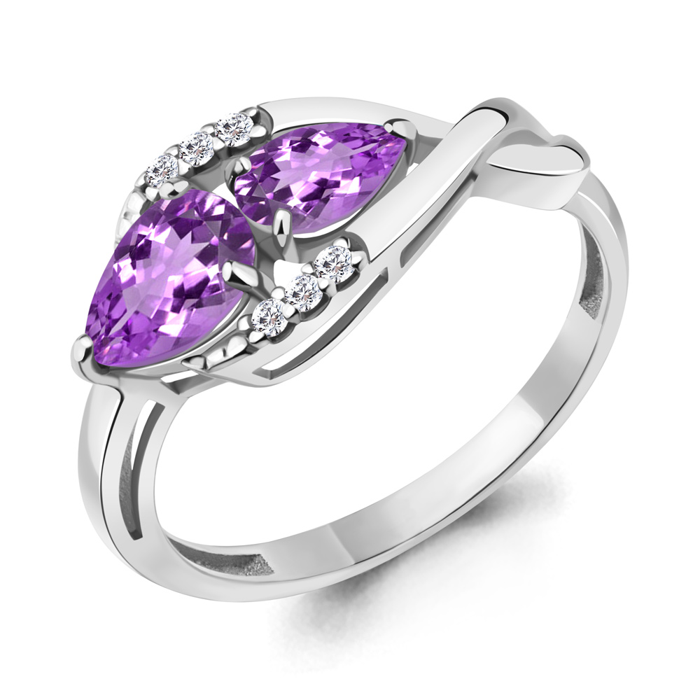 Кольцо из серебра с аметистом\фианитом Aquamarine Aquamarine 6963604А_925_р р. 17, 6963604А_925_р
Кольцо из серебра с аметистом\фианитом Aquamarine Aquamarine 6963604А_925_р р. 17, 6963604А_925_р