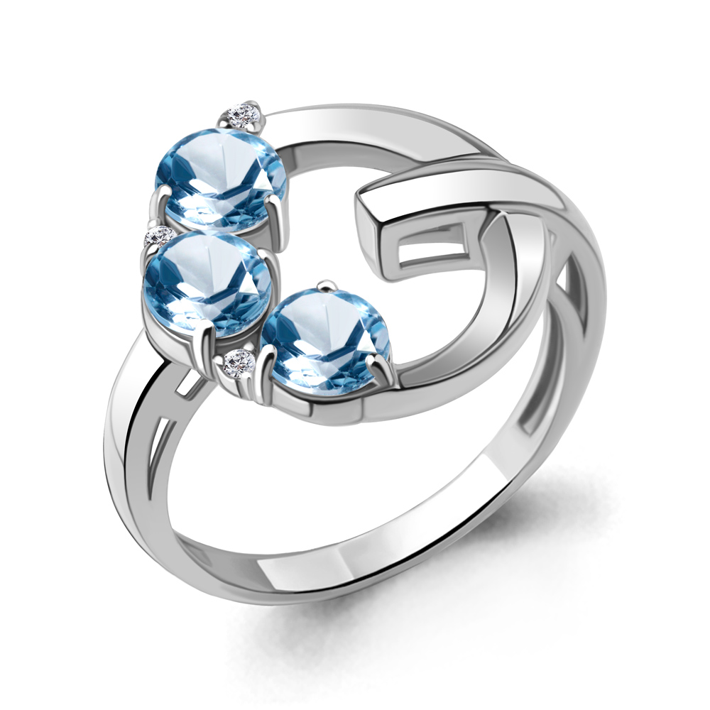 Кольцо из серебра с топазом\фианитом Aquamarine Aquamarine 6963505А_925_р р. 20, 6963505А_925_р
Кольцо из серебра с топазом\фианитом Aquamarine Aquamarine 6963505А_925_р р. 20, 6963505А_925_р
