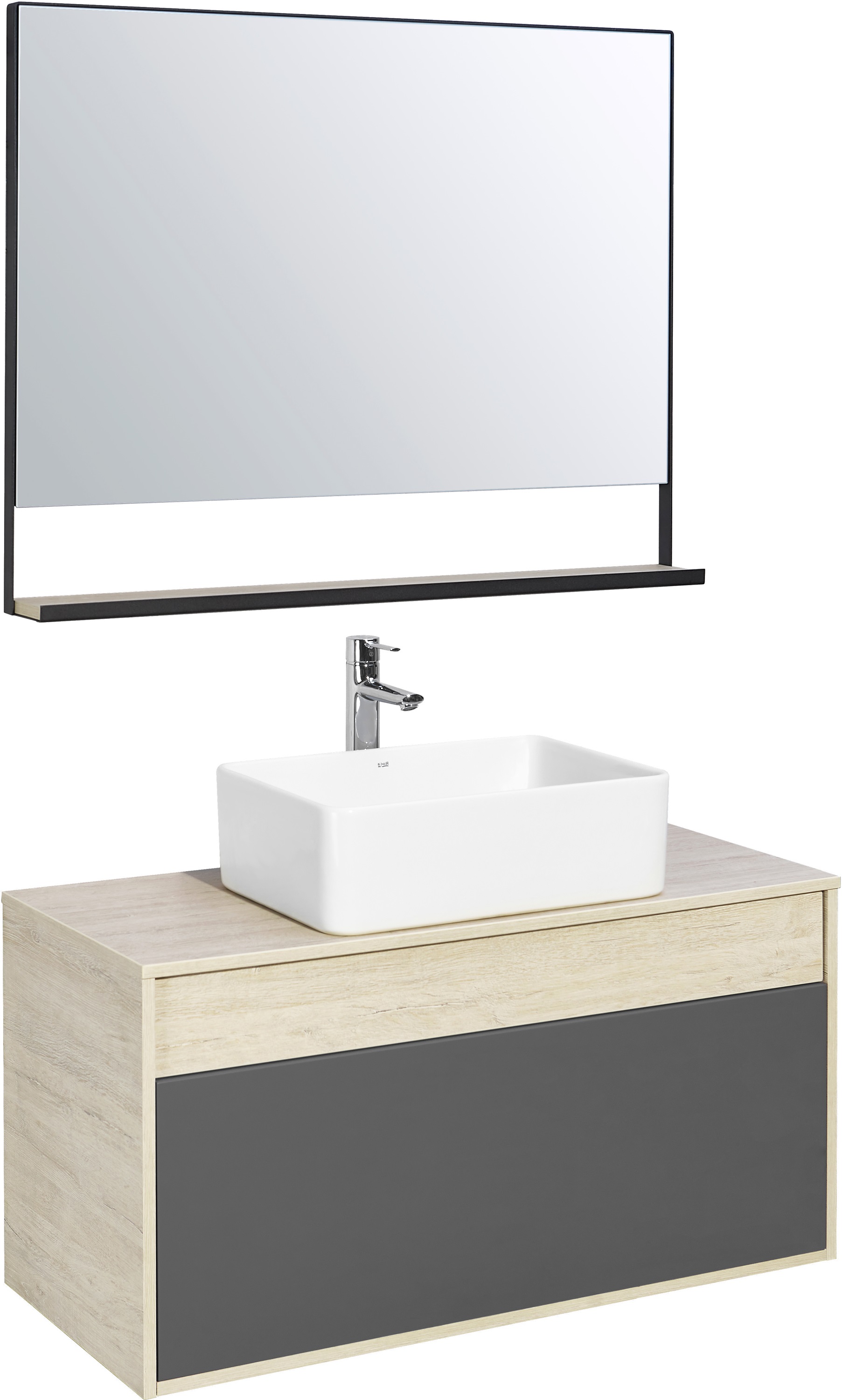 фото Мебель для ванной aquaton лофт урбан 100, раковина mila 35