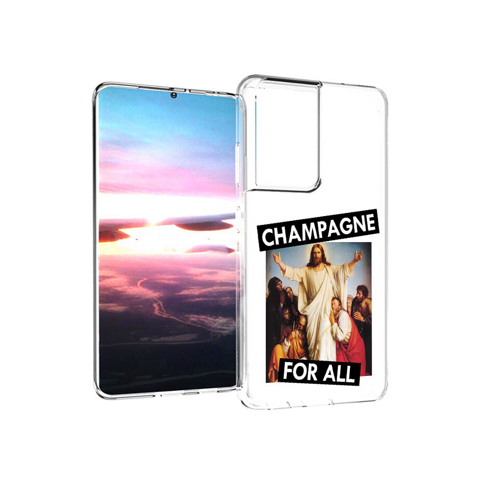 Чехол MyPads Tocco для Samsung Galaxy S21 Ultra шампанское (PT157307.497.697), Прозрачный, Tocco 
Чехол MyPads Tocco для Samsung Galaxy S21 Ultra шампанское (PT157307.497.697), Прозрачный, Tocco