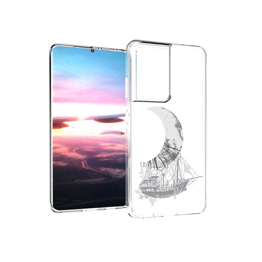 Чехол MyPads Tocco для Samsung Galaxy S21 Ultra черно белый корабль полумесяц, Прозрачный, Tocco
Чехол MyPads Tocco для Samsung Galaxy S21 Ultra черно белый корабль полумесяц, Прозрачный, Tocco