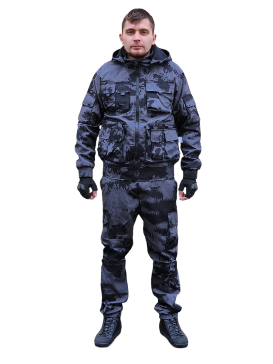 Костюм Камуфляжный на флисе, рип-стоп,черная ночь 56-58 179-182, Серый;черный, Т039021
Костюм Камуфляжный на флисе, рип-стоп,черная ночь 56-58 179-182, Серый;черный, Т039021