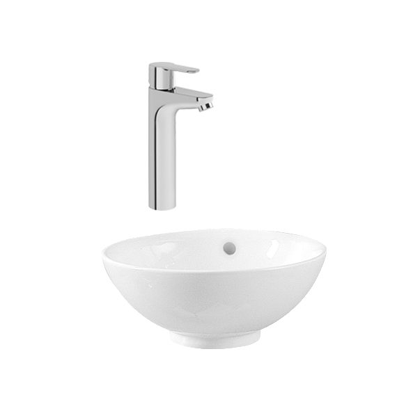 фото Комплект раковина vitra options 4324b003 + смеситель vitra win s для раковины