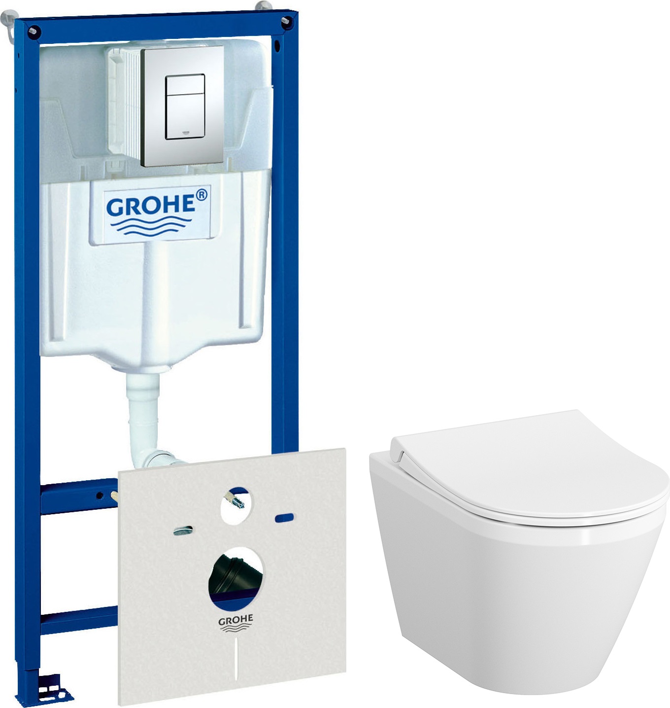 Комплект Система инсталляции для унитазов Grohe Rapid SL 38775001 4 в 1 с кнопкой смыва +, Integra 7040B003-0075
Комплект Система инсталляции для унитазов Grohe Rapid SL 38775001 4 в 1 с кнопкой смыва +, Integra 7040B003-0075