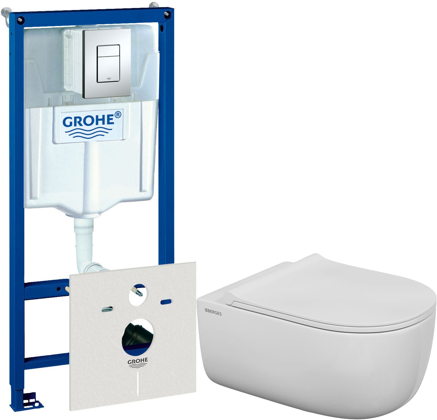Комплект Система инсталляции Grohe Rapid SL 38775001 4 в 1 с кнопкой смыва + Унитаз подве, Ego XL
Комплект Система инсталляции Grohe Rapid SL 38775001 4 в 1 с кнопкой смыва + Унитаз подве, Ego XL