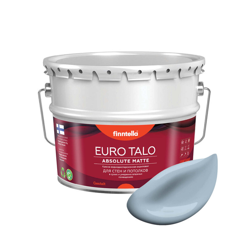 Краска EURO TALO, цвет NIAGARA, 9л, Голубой, экстраматовая EURO TALO FlatMatte для гостиной и спальни
Краска EURO TALO, цвет NIAGARA, 9л, Голубой, экстраматовая EURO TALO FlatMatte для гостиной и спальни