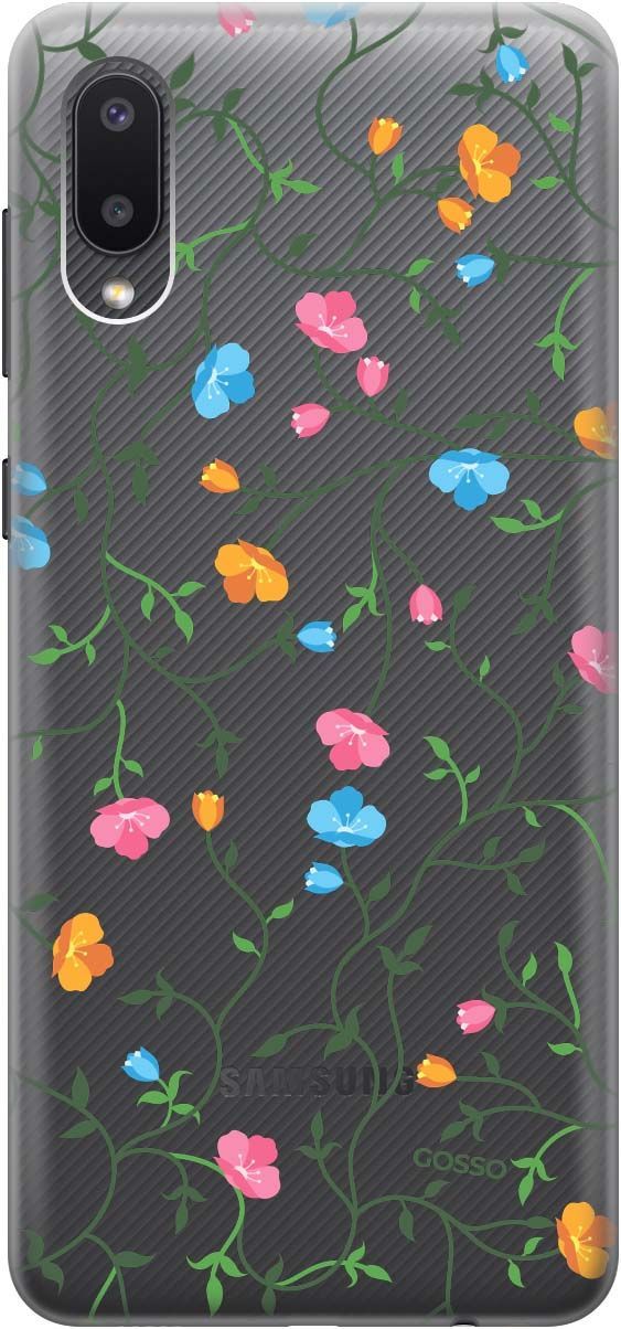 Силиконовый чехол на Samsung Galaxy A02 "Сurly Flowers" прозрачный, Прозрачный;голубой, 679
Силиконовый чехол на Samsung Galaxy A02 "Сurly Flowers" прозрачный, Прозрачный;голубой, 679
