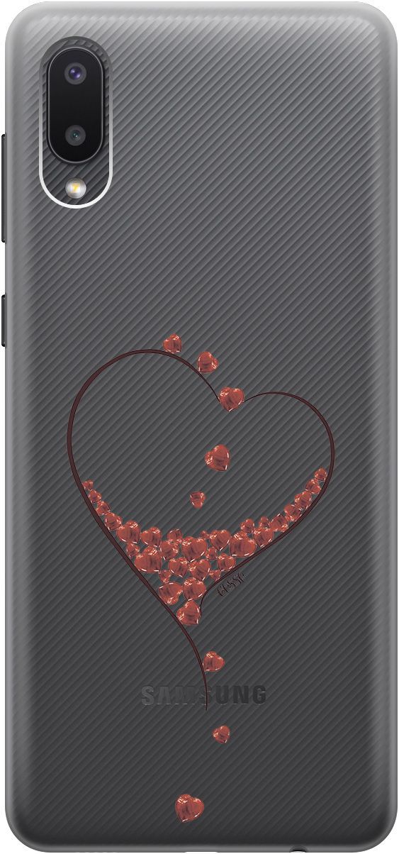 Силиконовый чехол на Samsung Galaxy A02 "Little hearts" прозрачный, Прозрачный;черный, 679
Силиконовый чехол на Samsung Galaxy A02 "Little hearts" прозрачный, Прозрачный;черный, 679