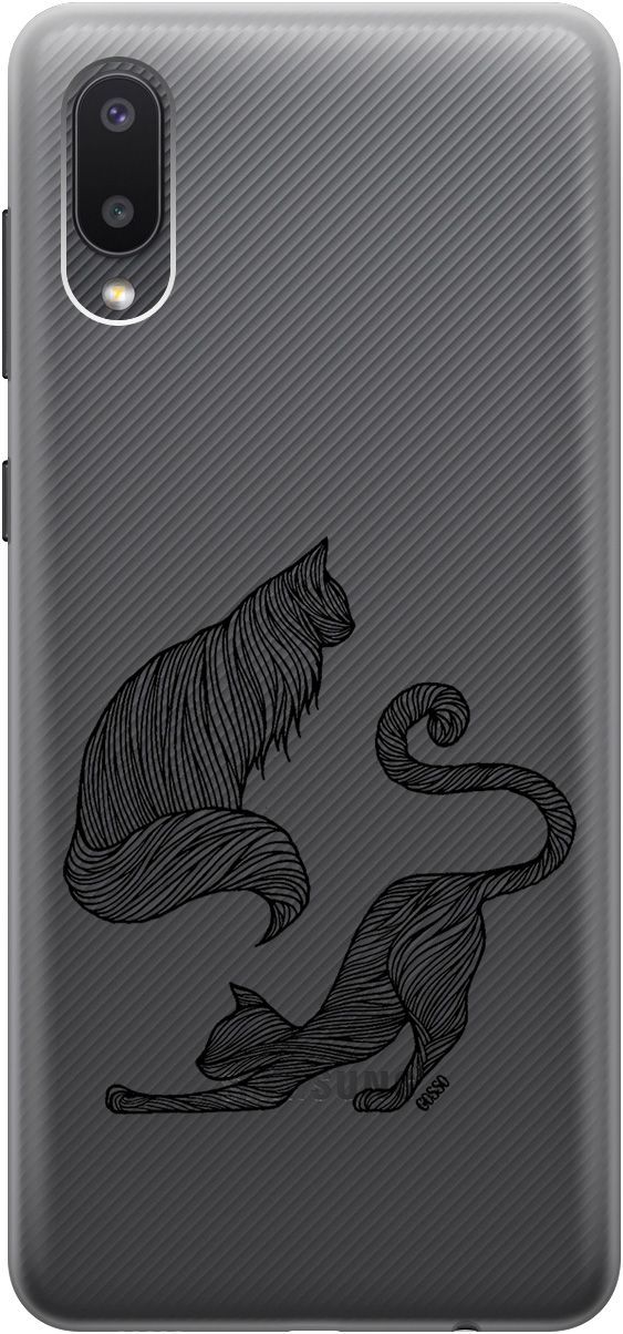 Силиконовый чехол на Samsung Galaxy A02 "Lazy Cats" прозрачный, Прозрачный;серый, 679
Силиконовый чехол на Samsung Galaxy A02 "Lazy Cats" прозрачный, Прозрачный;серый, 679