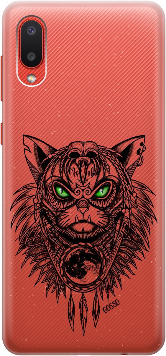 Силиконовый чехол на Samsung Galaxy A02 "Shaman Cat" прозрачный, Прозрачный;черный, 679
Силиконовый чехол на Samsung Galaxy A02 "Shaman Cat" прозрачный, Прозрачный;черный, 679