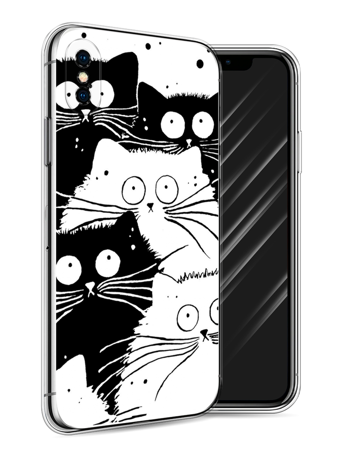 Чехол Awog на Apple iPhone X (10) / Айфон X (10) "Коты черно-белые", Разноцветный, 11050-2
Чехол Awog на Apple iPhone X (10) / Айфон X (10) "Коты черно-белые", Разноцветный, 11050-2