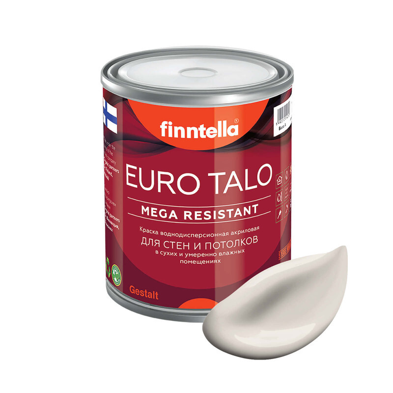 Краска EURO TALO, цвет SIFONKI, 0,9л, Бежевый, экстраматовая EURO TALO FlatMatte для гостиной и спальни
Краска EURO TALO, цвет SIFONKI, 0,9л, Бежевый, экстраматовая EURO TALO FlatMatte для гостиной и спальни