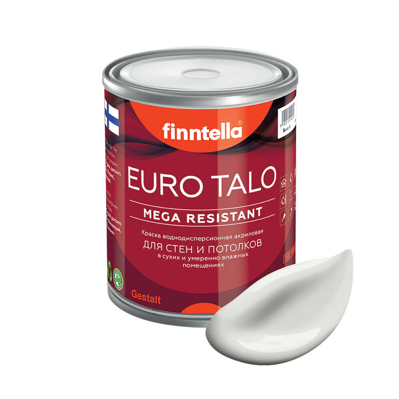 Краска EURO TALO, цвет PILVI , 0,9л, Белый, экстраматовая EURO TALO FlatMatte для гостиной и спальни
Краска EURO TALO, цвет PILVI , 0,9л, Белый, экстраматовая EURO TALO FlatMatte для гостиной и спальни