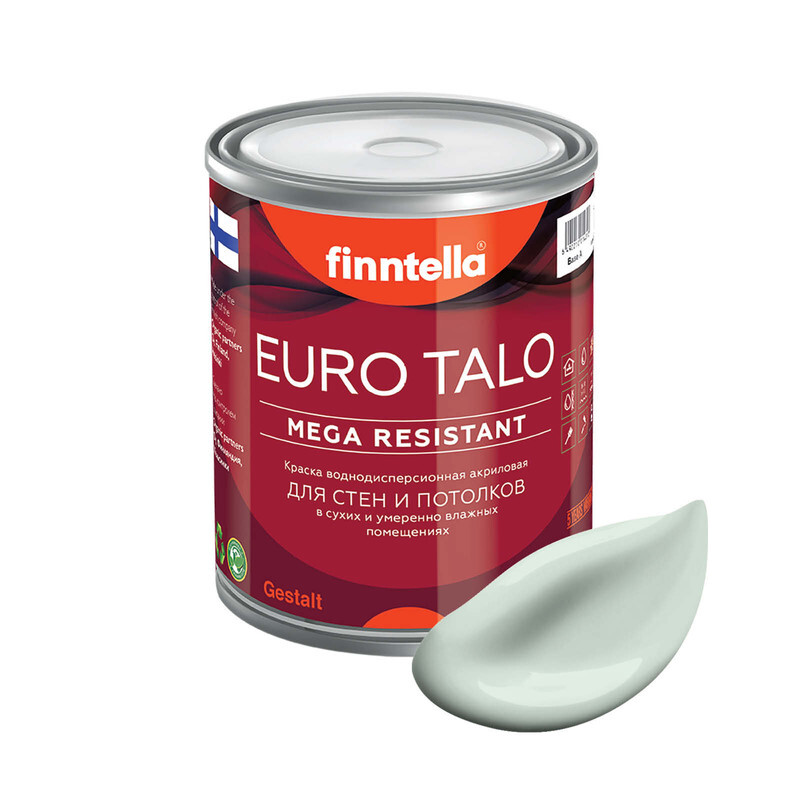 Краска EURO TALO, цвет VETTА, 0,9л, Белый, экстраматовая EURO TALO FlatMatte для гостиной и спальни
Краска EURO TALO, цвет VETTА, 0,9л, Белый, экстраматовая EURO TALO FlatMatte для гостиной и спальни