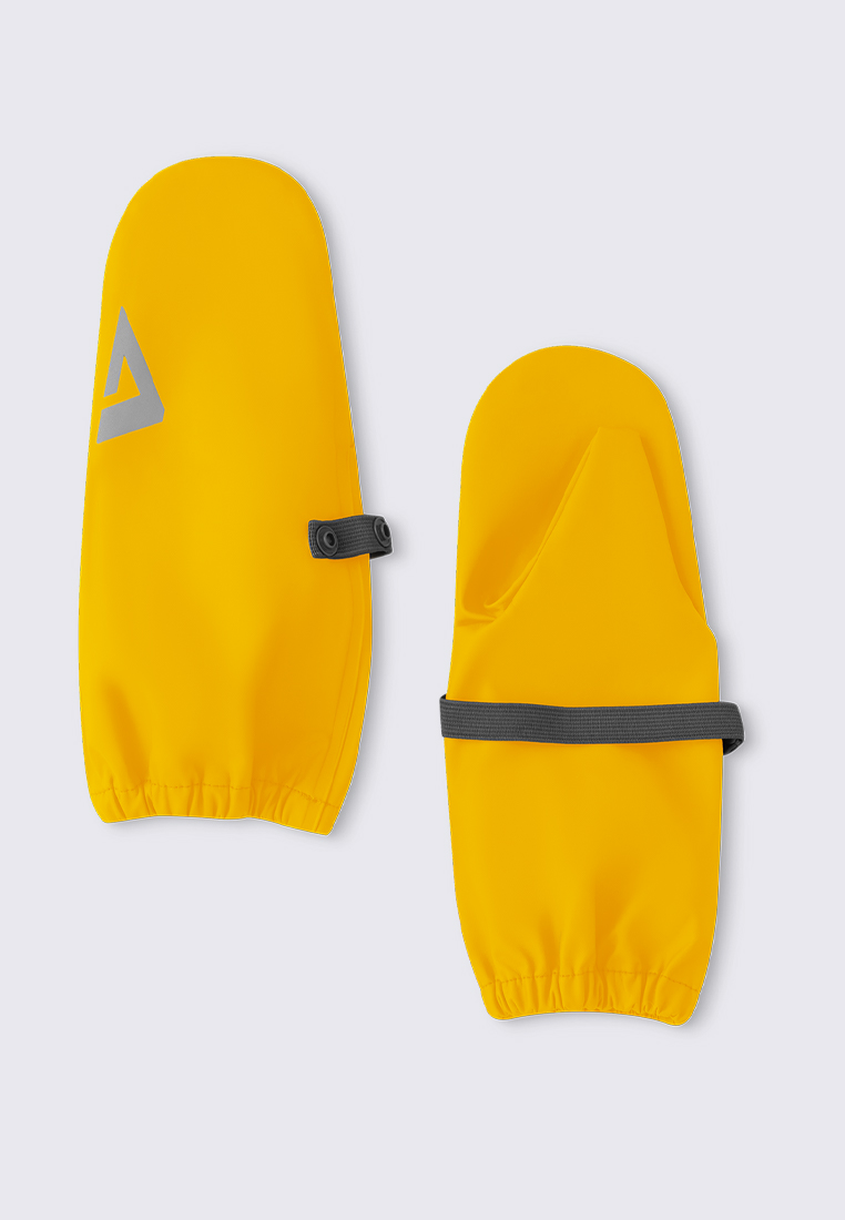 фото Варежки детские oldos aoss23gl3rb01, цвет желтый, размер 14