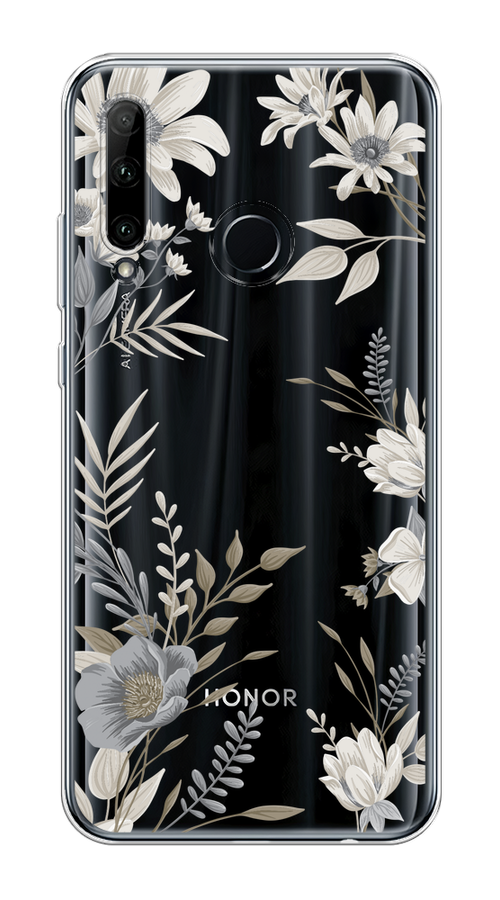 Чехол на Honor 10i/20e/Huawei P Smart Plus 2019 "Цветы сепия", Серый;прозрачный;зеленый;белый, 68850-1
Чехол на Honor 10i/20e/Huawei P Smart Plus 2019 "Цветы сепия", Серый;прозрачный;зеленый;белый, 68850-1