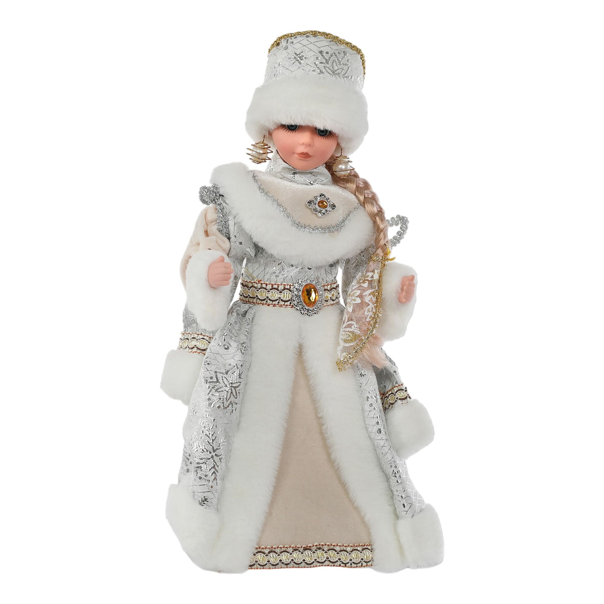 Новогодняя фигурка Sote Toys Снегурочка в белой шубе 40 см, Белый, Снегурочка в белой шубе
Новогодняя фигурка Sote Toys Снегурочка в белой шубе 40 см, Белый, Снегурочка в белой шубе