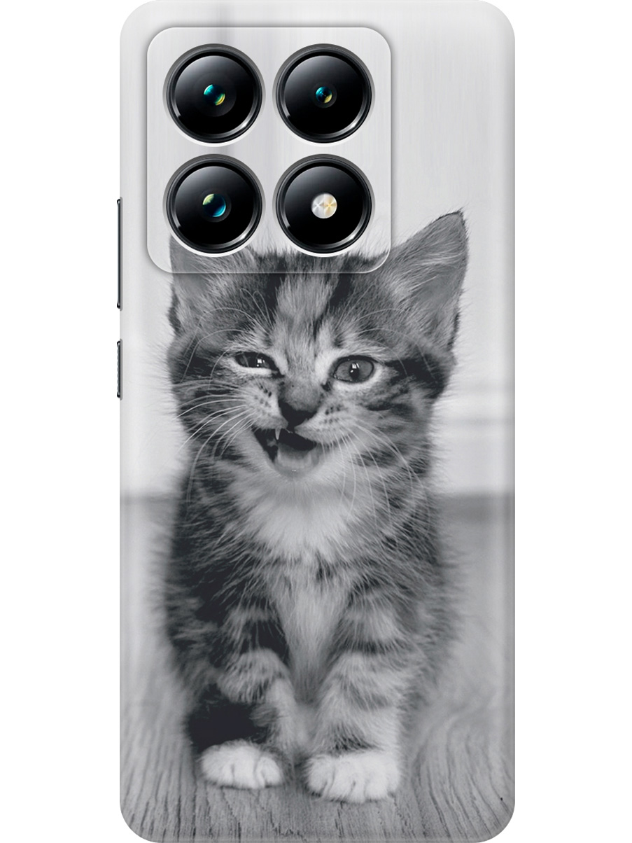 Силиконовый чехол на Xiaomi 14T Pro с принтом "Котенок с ухмылкой", Прозрачный;белый;серый;черный, 785979011
Силиконовый чехол на Xiaomi 14T Pro с принтом "Котенок с ухмылкой", Прозрачный;белый;серый;черный, 785979011