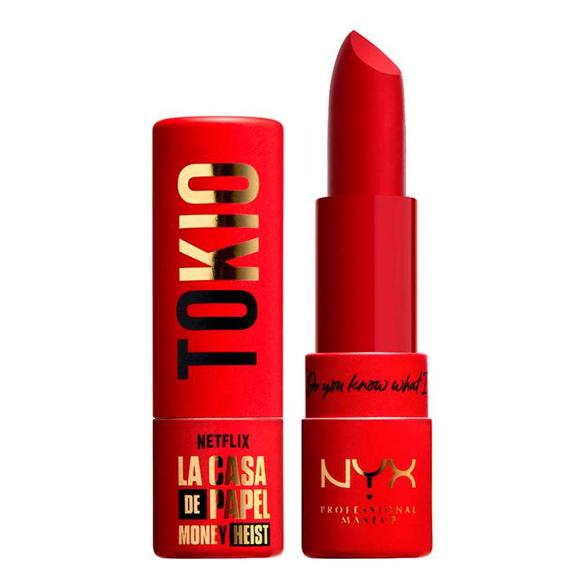 Губная помада Nyx Professional Makeup La Casa De Papel Money Heist 01 rebel red, 4 г
Губная помада Nyx Professional Makeup La Casa De Papel Money Heist 01 rebel red, 4 г