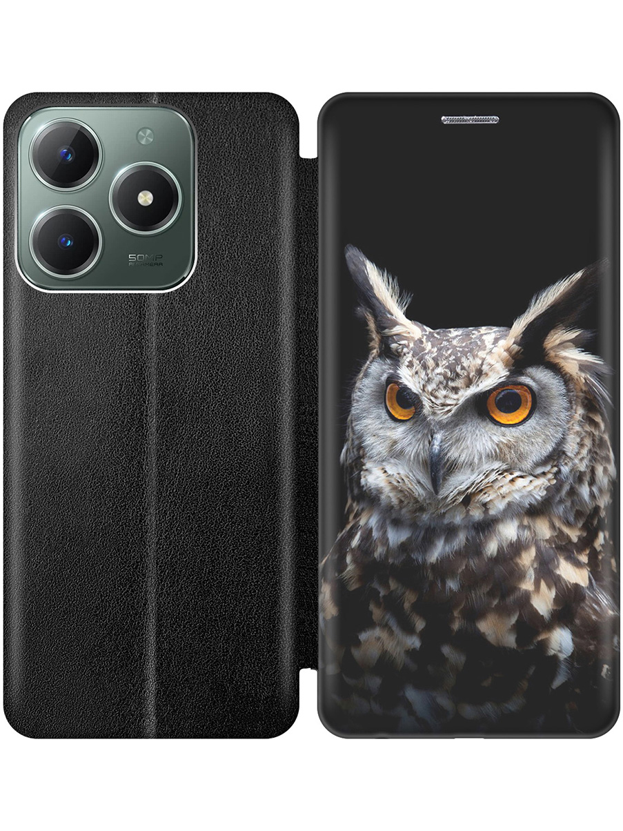 Чехол-книжка на Realme C61 / C63 с принтом "Сова на темном фоне" черный, 785979612
Чехол-книжка на Realme C61 / C63 с принтом "Сова на темном фоне" черный, 785979612