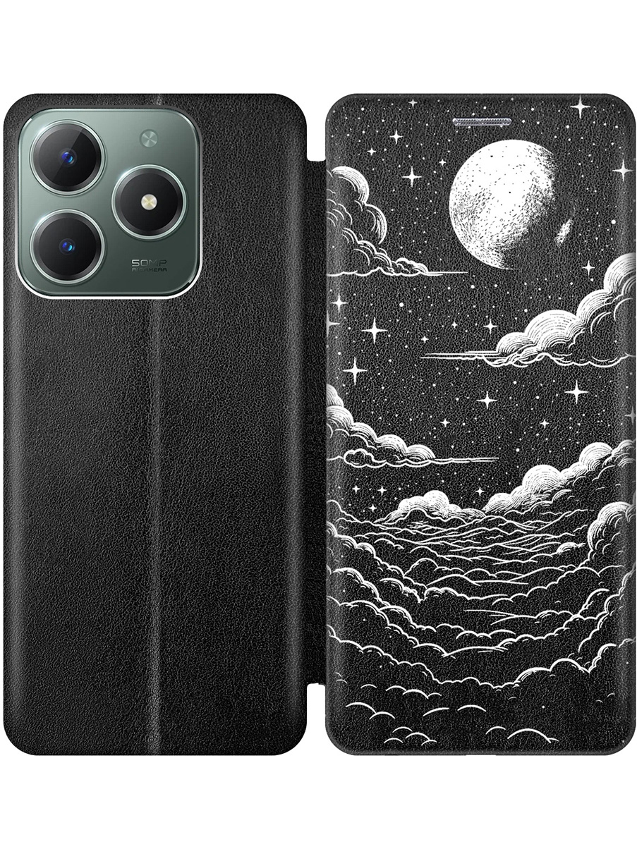Чехол-книжка на Realme C61 / C63 с принтом "Луна и облака" черный, Черный;белый, 785979641
Чехол-книжка на Realme C61 / C63 с принтом "Луна и облака" черный, Черный;белый, 785979641