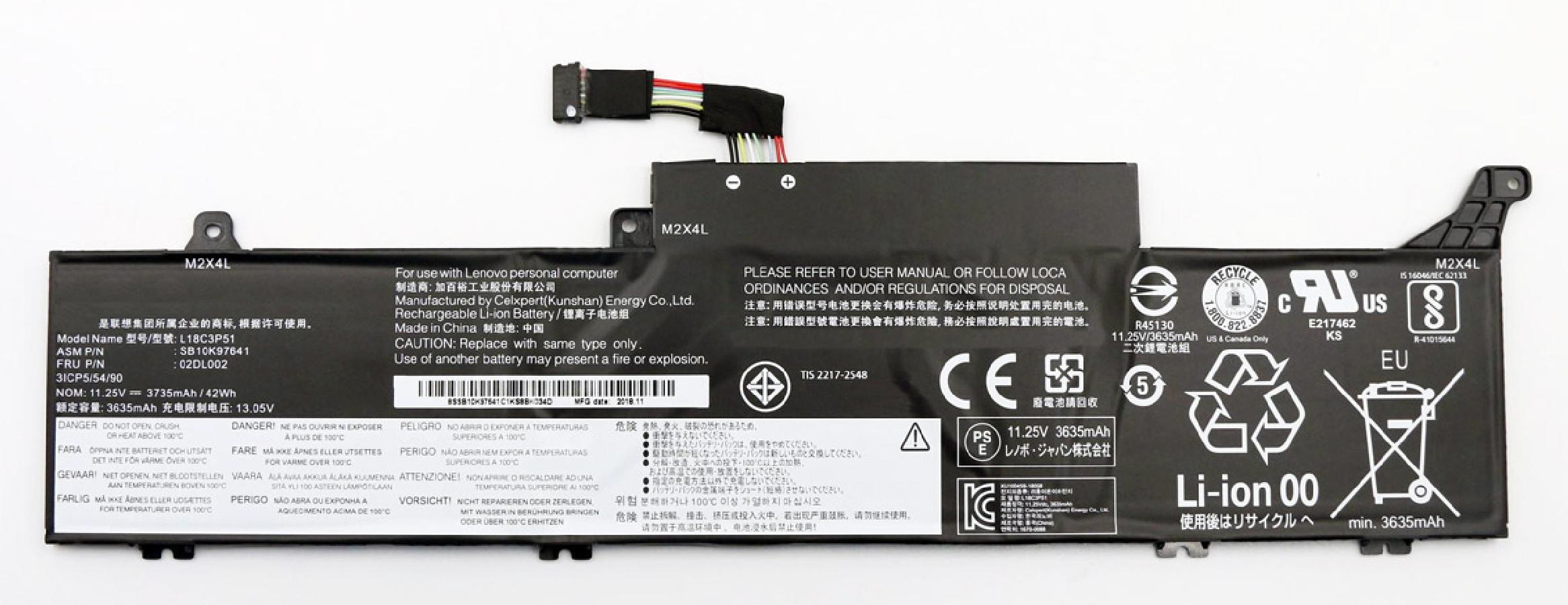 Аккумулятор OEM для Lenovo ThinkPad E490s (L18C3P51) 11.25V 42Wh, для Lenovo ThinkPad E490s (L18C3P51)
Аккумулятор OEM для Lenovo ThinkPad E490s (L18C3P51) 11.25V 42Wh, для Lenovo ThinkPad E490s (L18C3P51)