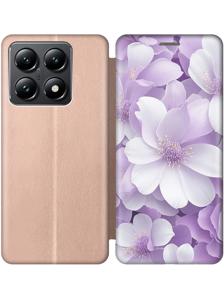 Чехол-книжка на Xiaomi 14T с принтом "Бело-фиолетовые цветы" золотой, Золотистый;белый;фиолетовый, 785978421
Чехол-книжка на Xiaomi 14T с принтом "Бело-фиолетовые цветы" золотой, Золотистый;белый;фиолетовый, 785978421
