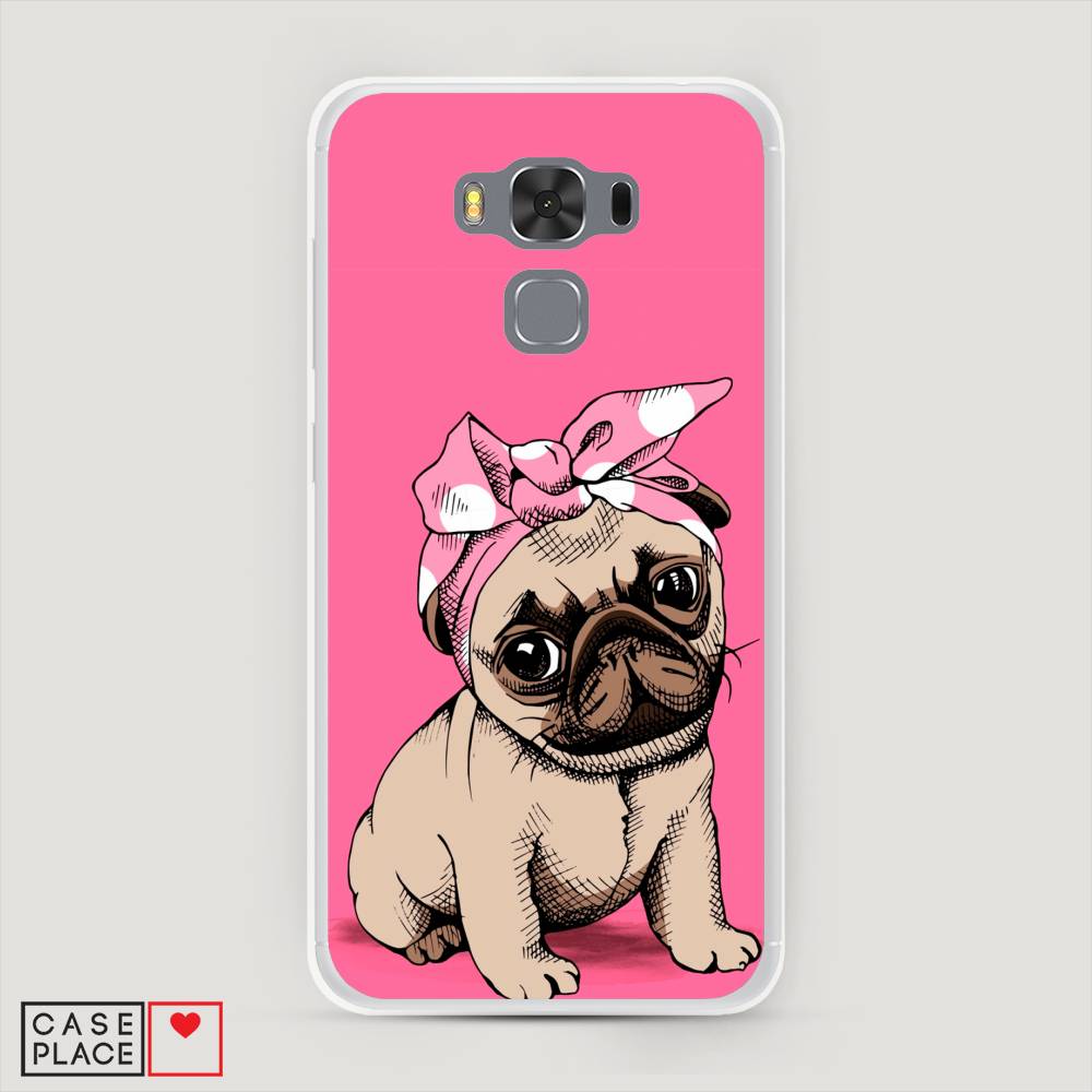 фото Чехол awog "dog pin-up" для asus zenfone 3 max zc553kl