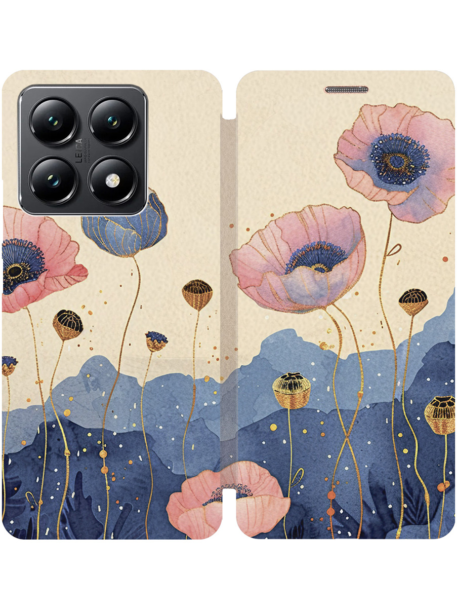 Чехол-книжка на Xiaomi 14T с принтом "Восхитительные цветочки" золотой, Золотистый;бежевый;розовый;синий, 785978422
Чехол-книжка на Xiaomi 14T с принтом "Восхитительные цветочки" золотой, Золотистый;бежевый;розовый;синий, 785978422