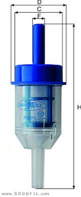 Топливный фильтр GOODWILL FG 010
Топливный фильтр GOODWILL FG 010