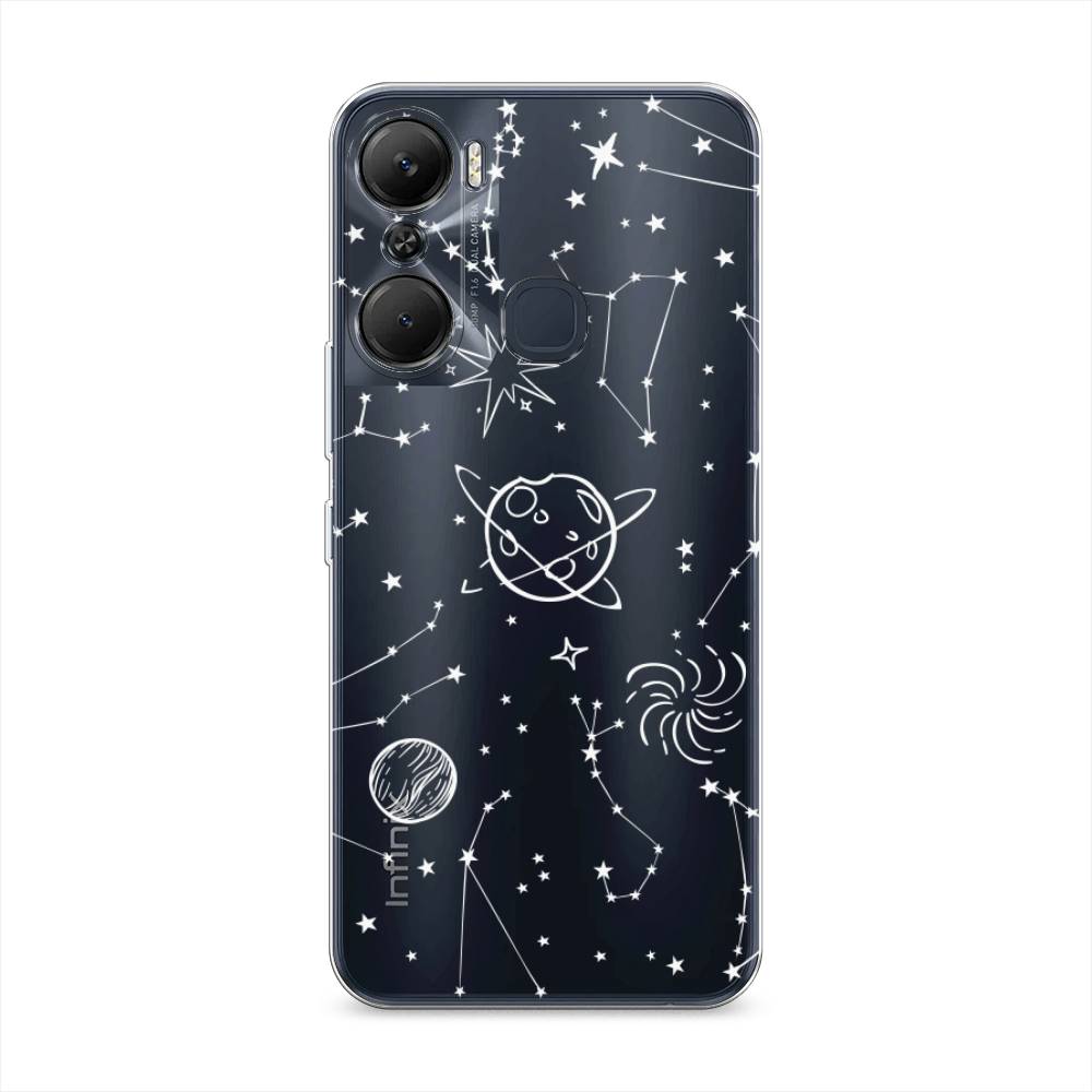 Чехол на Infinix Hot 12 Pro "Планеты в космосе", Белый, 3102450-2 
Чехол на Infinix Hot 12 Pro "Планеты в космосе", Белый, 3102450-2