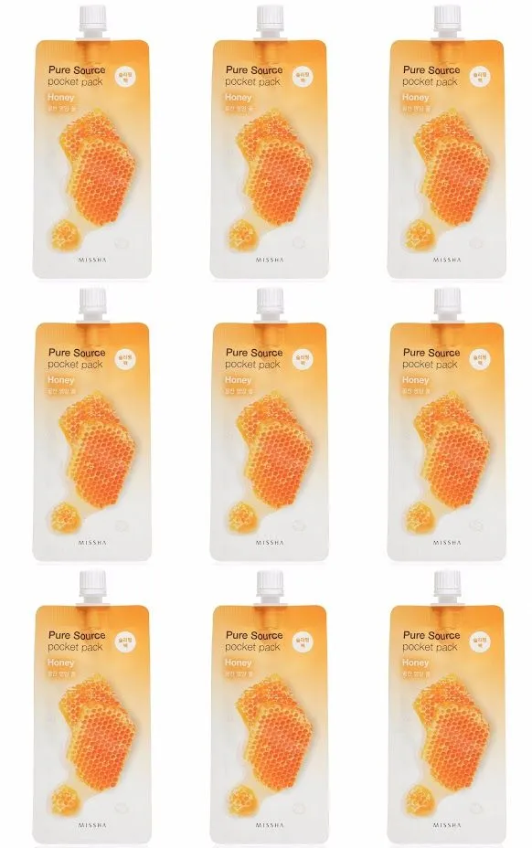 Маска для лица Missha Pure Source Pocket pack Honey ночная с медом 10 мл 9 шт, Pure Source Pocket pack Honey
Маска для лица Missha Pure Source Pocket pack Honey ночная с медом 10 мл 9 шт, Pure Source Pocket pack Honey
