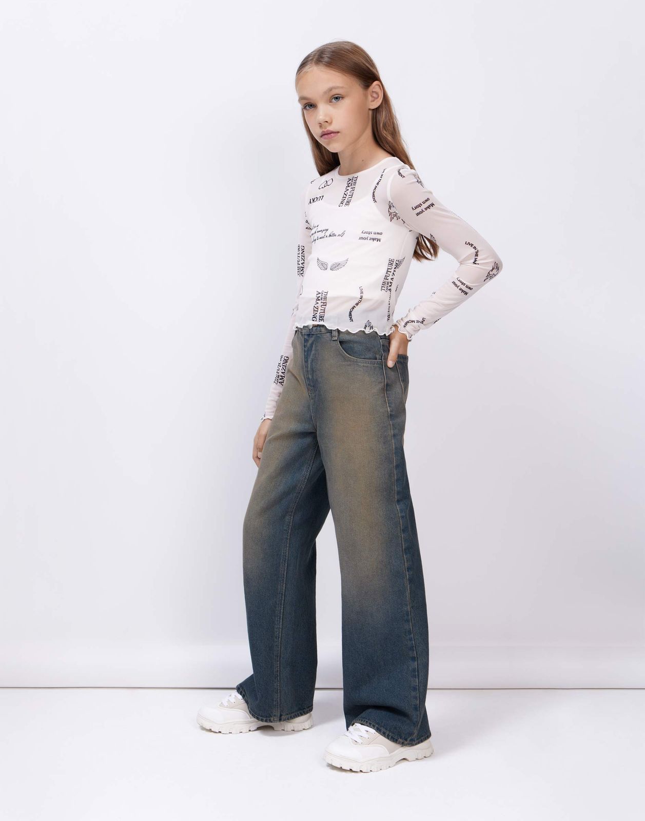 Джинсы для девочки Gloria Jeans GJN033263 синий /медиум-дарк овердайт/ 7-8л/128, GJN033263
Джинсы для девочки Gloria Jeans GJN033263 синий /медиум-дарк овердайт/ 7-8л/128, GJN033263