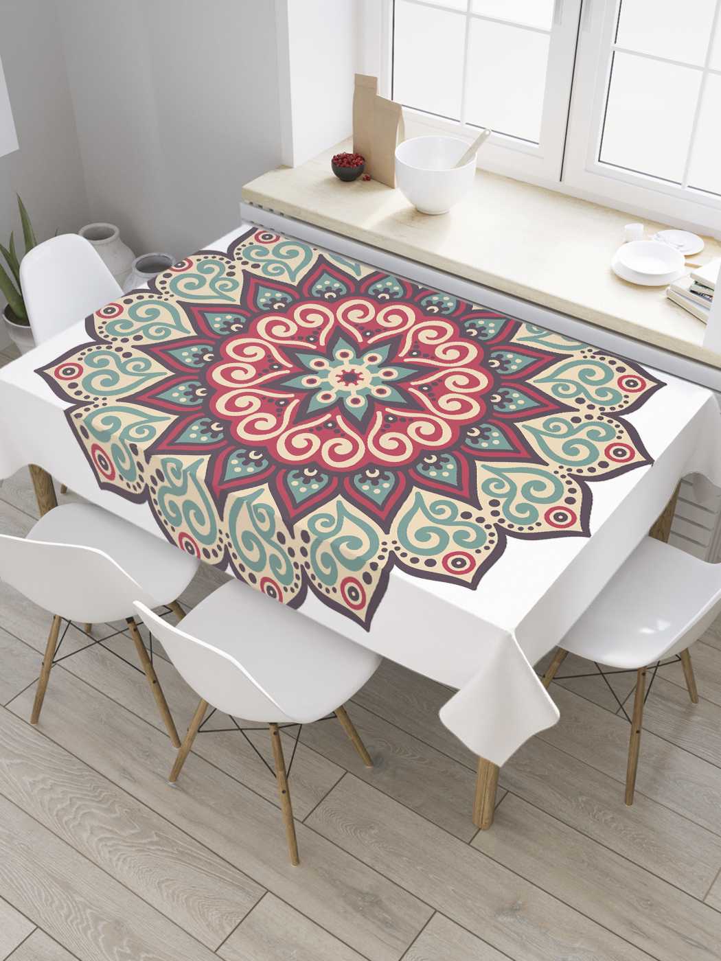 Скатерть прямоугольная JoyArty "Цветок любопытства" из оксфорда, 180x145 см, Зеленый, Цветок любопытства 
Скатерть прямоугольная JoyArty "Цветок любопытства" из оксфорда, 180x145 см, Зеленый, Цветок любопытства