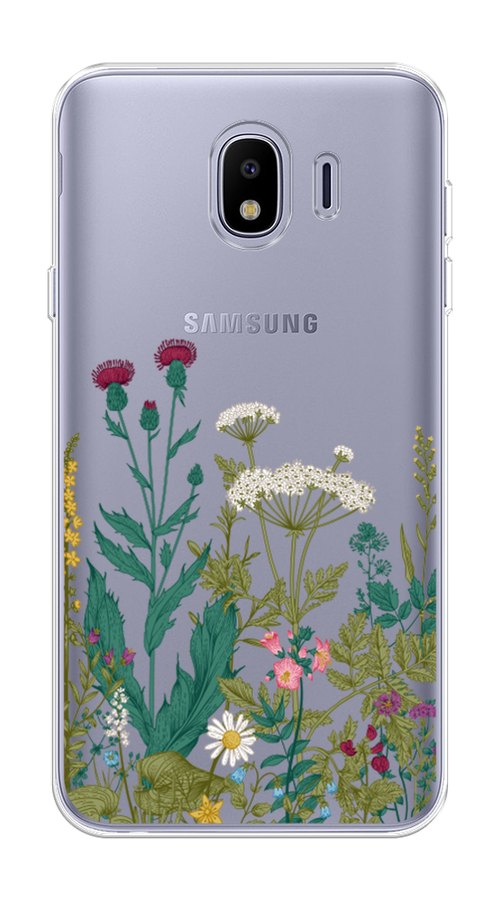 Чехол на Samsung Galaxy J4 "Дикие полевые цветы", Зеленый;розовый;белый, 26450-2
Чехол на Samsung Galaxy J4 "Дикие полевые цветы", Зеленый;розовый;белый, 26450-2