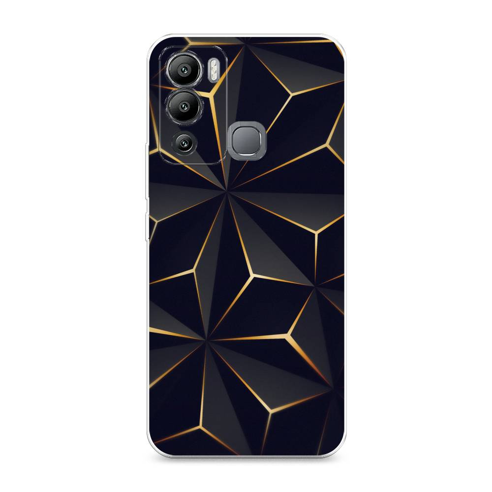 Чехол для Infinix Hot 12i "Черные полигоны", Золотистый;черный, 3101250-3 
Чехол для Infinix Hot 12i "Черные полигоны", Золотистый;черный, 3101250-3