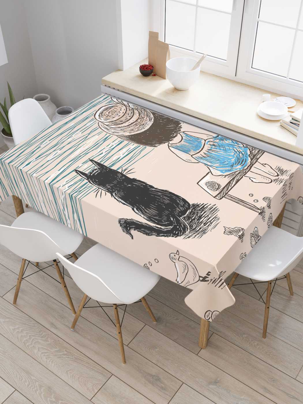 Скатерть прямоугольная JoyArty "Девочка с котом на берегу реки" из сатена, 120x145 см, Синий, Девочка с котом на берегу реки
Скатерть прямоугольная JoyArty "Девочка с котом на берегу реки" из сатена, 120x145 см, Синий, Девочка с котом на берегу реки