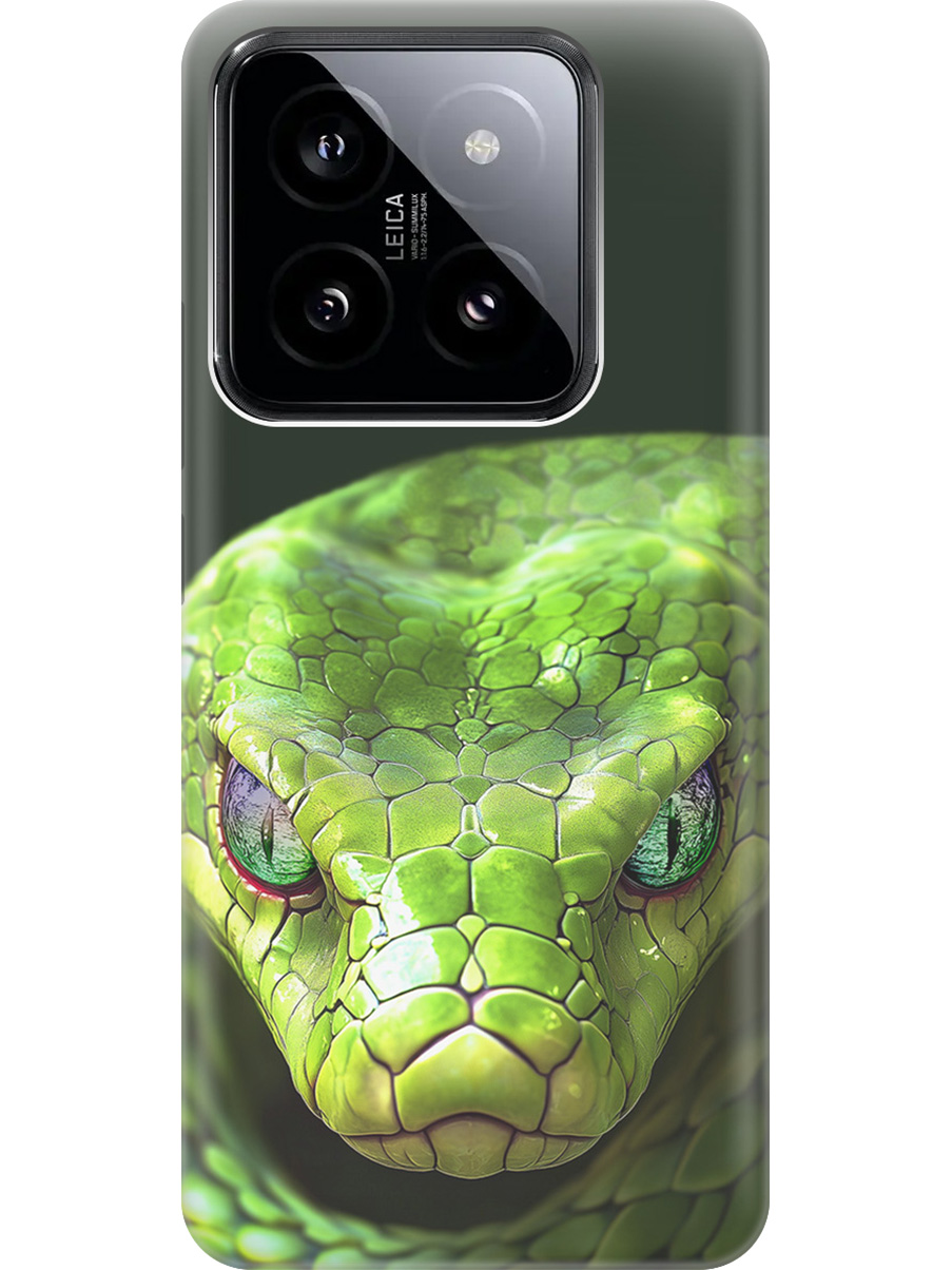 Силиконовый чехол на Xiaomi 14 Pro с принтом "Змея" прозрачный, Прозрачный;черный;зеленый, 777771013
Силиконовый чехол на Xiaomi 14 Pro с принтом "Змея" прозрачный, Прозрачный;черный;зеленый, 777771013