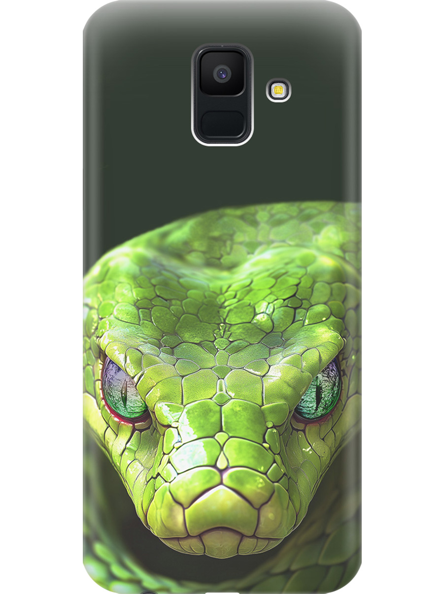 Силиконовый чехол на Samsung Galaxy A6 (2018) с принтом "Змея" прозрачный, Прозрачный;черный;зеленый, 717872013
Силиконовый чехол на Samsung Galaxy A6 (2018) с принтом "Змея" прозрачный, Прозрачный;черный;зеленый, 717872013