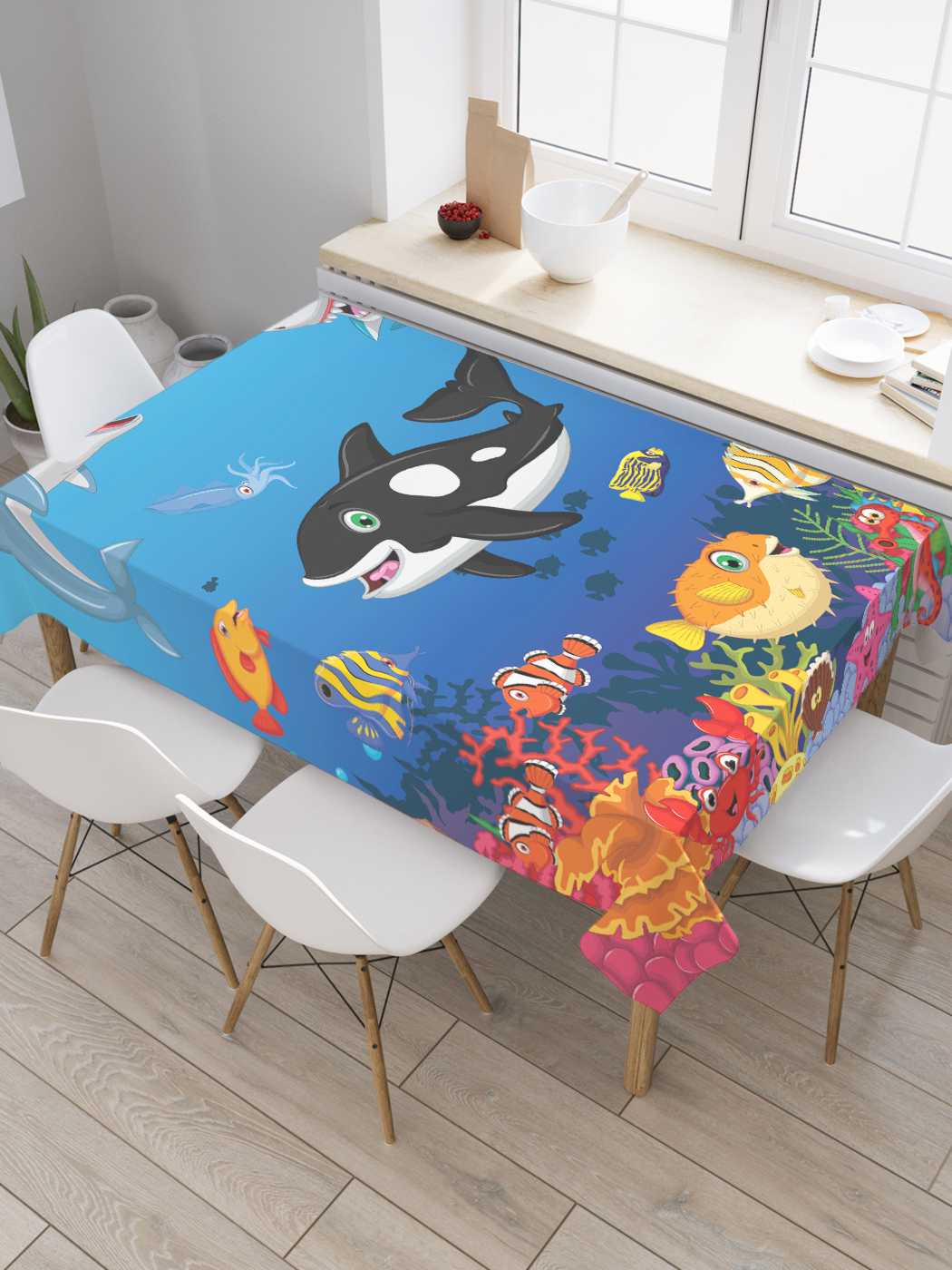 Скатерть прямоугольная JoyArty "Вечеринка на морском дне" из сатена, 120x145 см, Синий, Вечеринка на морском дне
Скатерть прямоугольная JoyArty "Вечеринка на морском дне" из сатена, 120x145 см, Синий, Вечеринка на морском дне