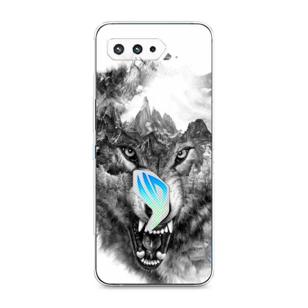 фото Чехол awog "волк в горах" для asus rog phone 5