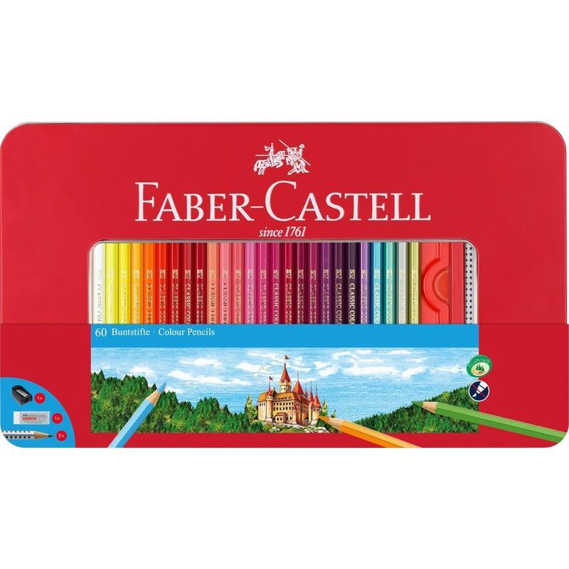 Карандаши цветные Faber-Castell 60 цветов 2 ч/г карандаша+ластик+точилка, 6гр, Разноцветные
Карандаши цветные Faber-Castell 60 цветов 2 ч/г карандаша+ластик+точилка, 6гр, Разноцветные