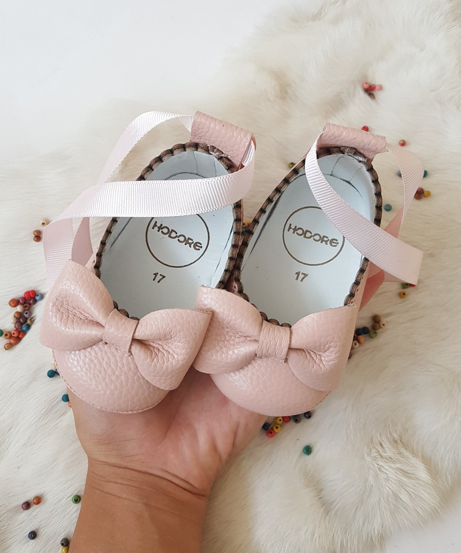 фото Мокасины детские hodore р. 19 пудровый, hp-320a (доставка из-за рубежа)